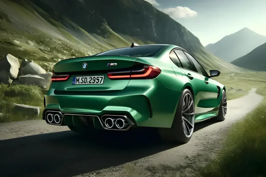 2025 BMW M3 Sedan Rear Profile Ai-Generated